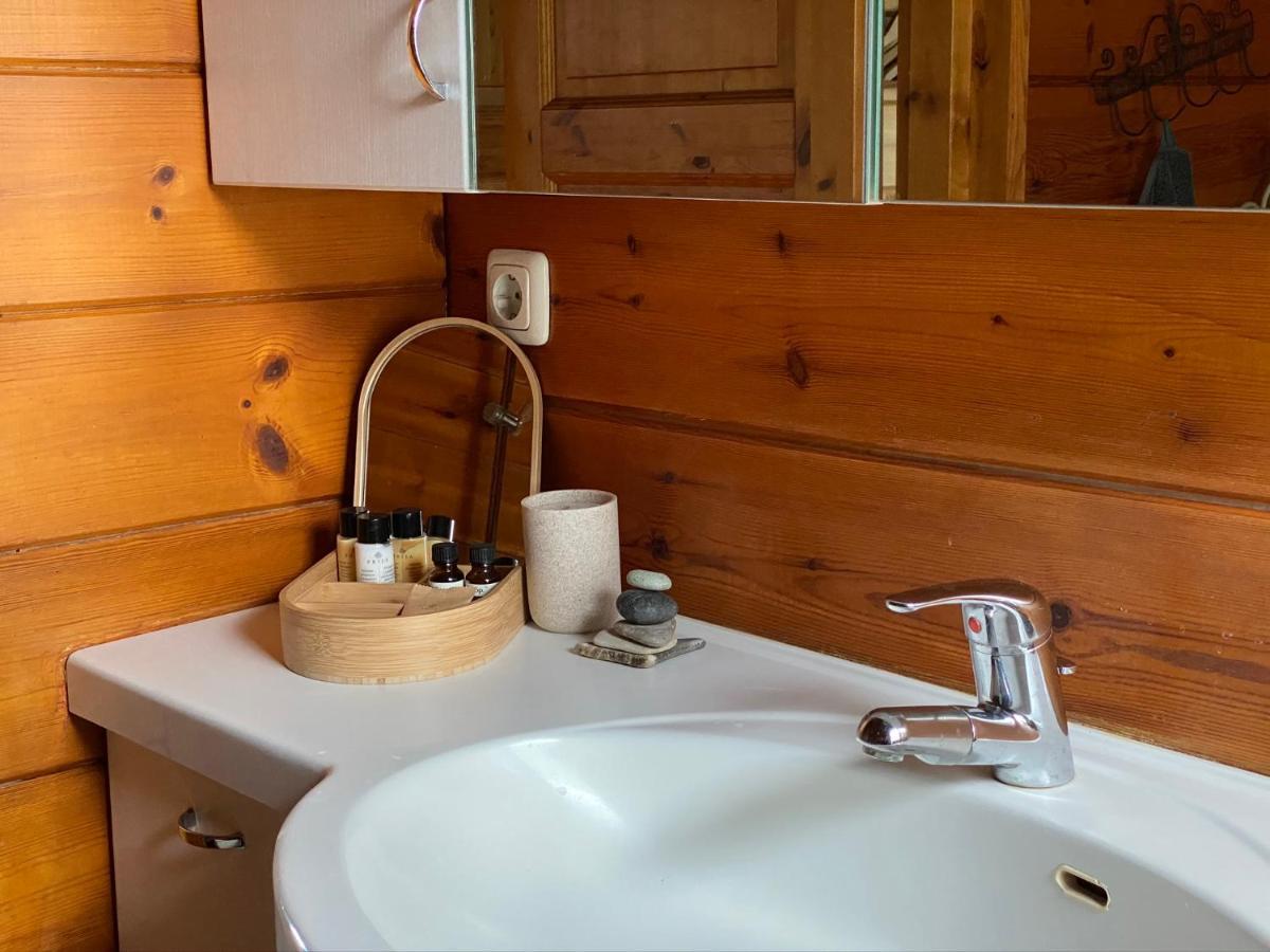バート・ミュンスターアイフェル Norwegisches Blockhausヴィラ エクステリア 写真
