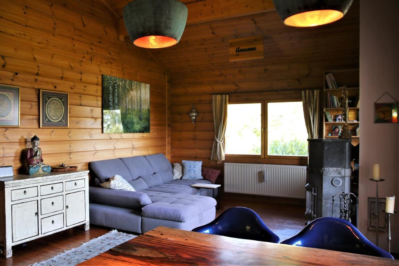 バート・ミュンスターアイフェル Norwegisches Blockhausヴィラ エクステリア 写真
